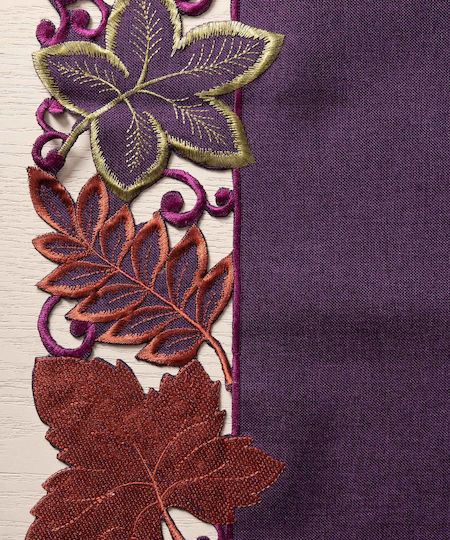 Silk Fashion Checkered 19612 Purple 130x130cm Tablecloth Silk Fashion Checkered 19612 Purple 130x130cm Tablecloth