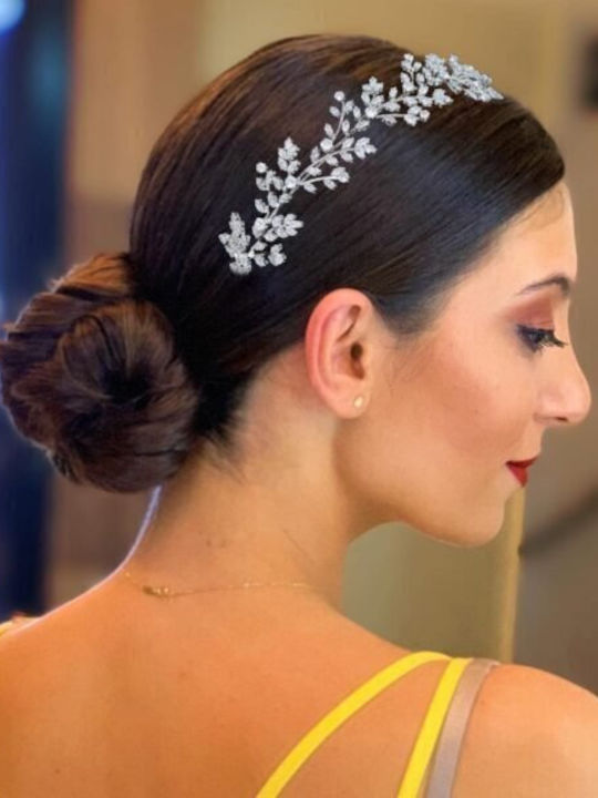 Κόσμημα Τιάρα Ασημί Judith Wedding Headband Ba23 Hair Duty Hrd-ba23
