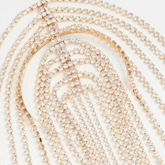 Κόσμημα Τύπου Στέκα Χρυσό Nadia Head Accessory Ac208 Hair Duty Hrd-ac208