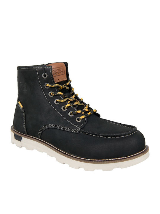 Piele Negru Ghete barbati