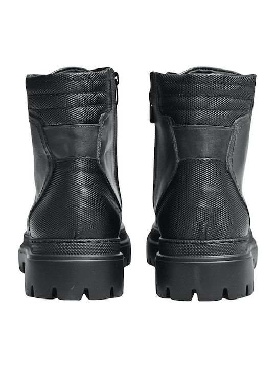 Leather Gray Boots