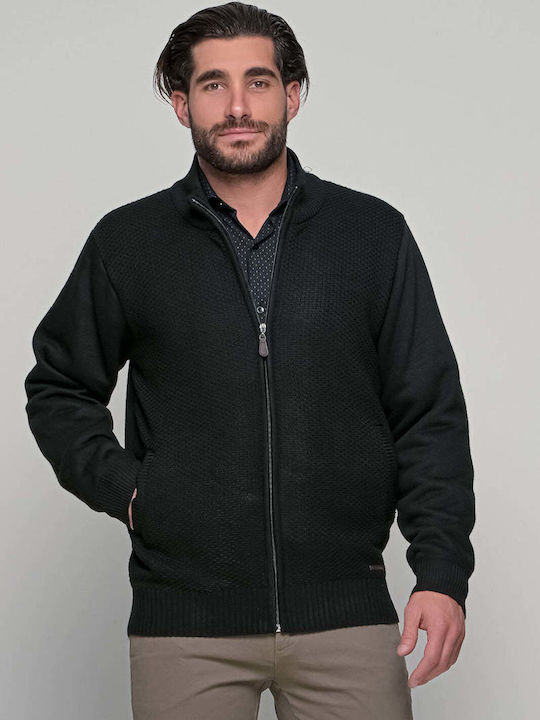 Lexton Men's Knitted Cardigan Black