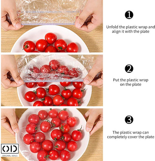 Capace de protecție boluri recipiente din plastic care mențin mâncarea proaspătă mult timp dimensiune ajustabilă elastic 7,5 x 20 cm fabricate din PVC set 100 bucăți oferte originale