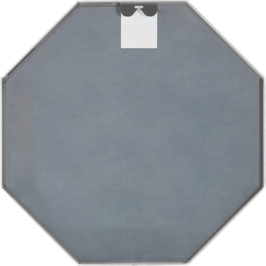 HomeMarkt Archer Καθρέπτης Τοίχου με Ασημί Μεταλλικό Πλαίσιο 74x74cm
