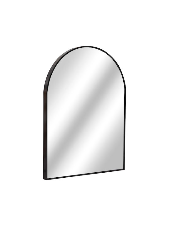 HomeMarkt Archer Wall Mirror Oval with Black Metallic Frame 79x60cm 1pcs