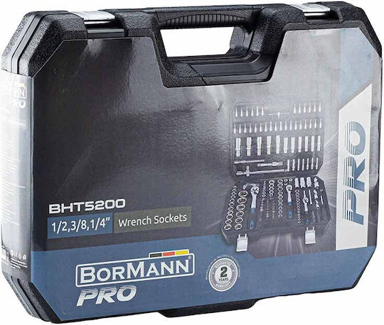 Bormann Pro BHT5200 Set Ratchet 1\2" & 1\4" & 3\8" 171pcs 024699