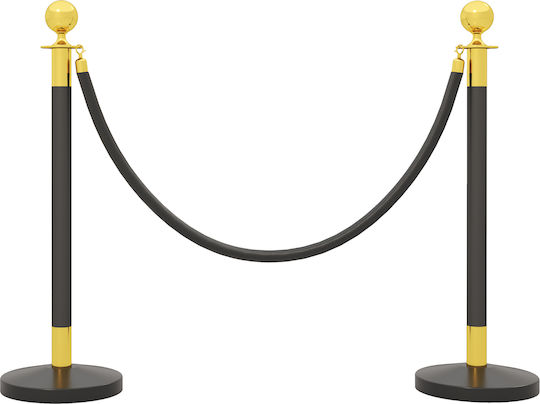 HomCom Safety Barrier Post Black 96cm E11-003V00BK