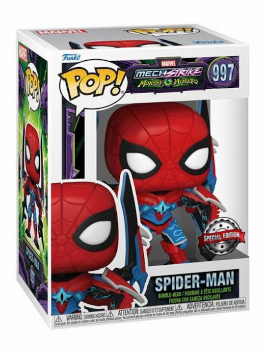 Funko Pop! Marvel: Mechstrike: Vânătorii de Monștri - Spider-Man 997 Bobble-Head Ediție Specială