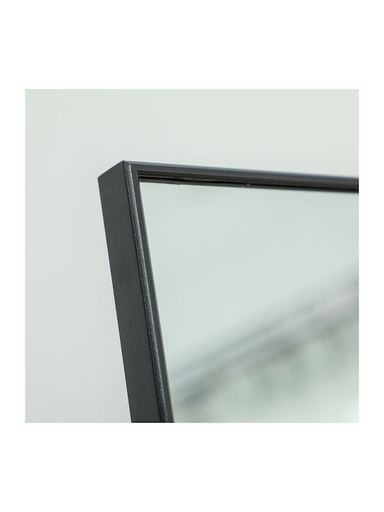 HomCom Καθρέπτης με Μαύρο Μεταλλικό Πλαίσιο 161.5x50cm