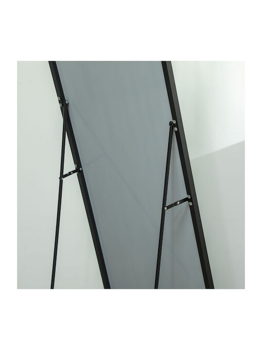 HomCom Καθρέπτης με Μαύρο Μεταλλικό Πλαίσιο 161.5x50cm