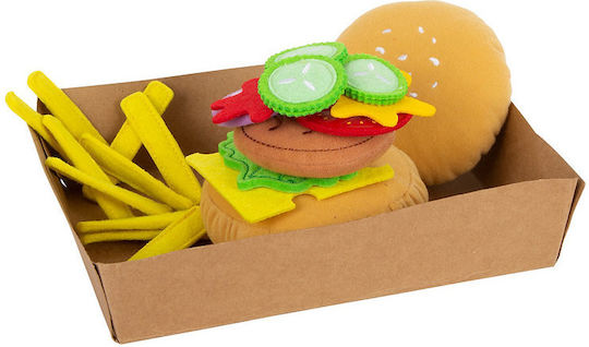 Legler Joc de gătit / Ustensile de bucătărie Hamburger cu cartofi prăjiți