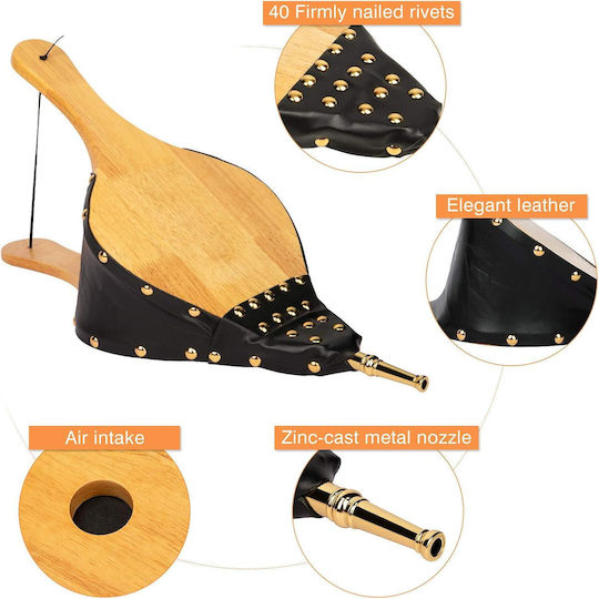 Fireplace Bellows Gold
