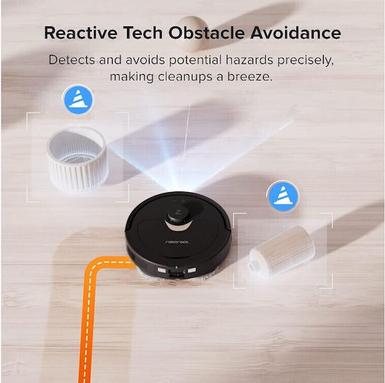 Roborock Qrevo MaxV Robot Vacuum Cleaner with Laser Mapping & 7000Pa Suction Power Black