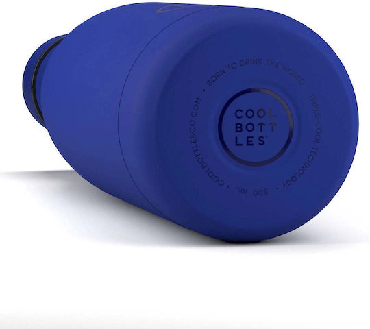 Cool Bottles Μπουκάλι Θερμός Ανοξείδωτο 500ml Μπλε