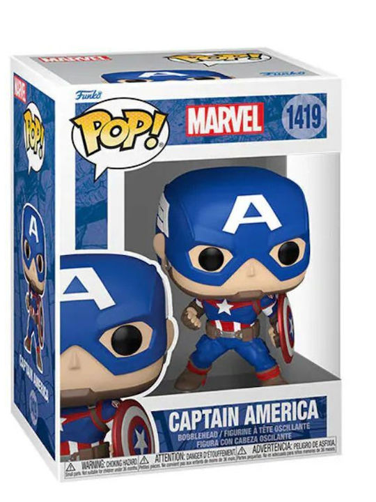Funko Pop! Marvel: Captain America Bobble-Head Funko Pop! Marvel: Captain America Bobble-Head