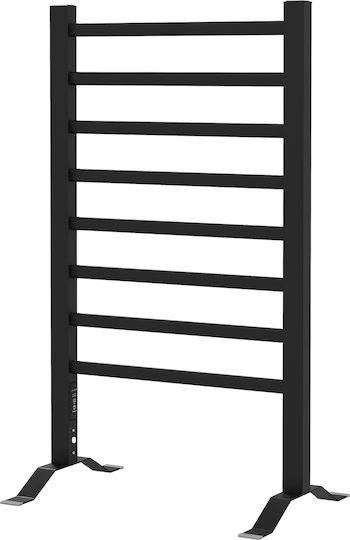 HomCom Ηλεκτρική Πετσετοκρεμάστρα 150W 90x53cm Μαύρη
