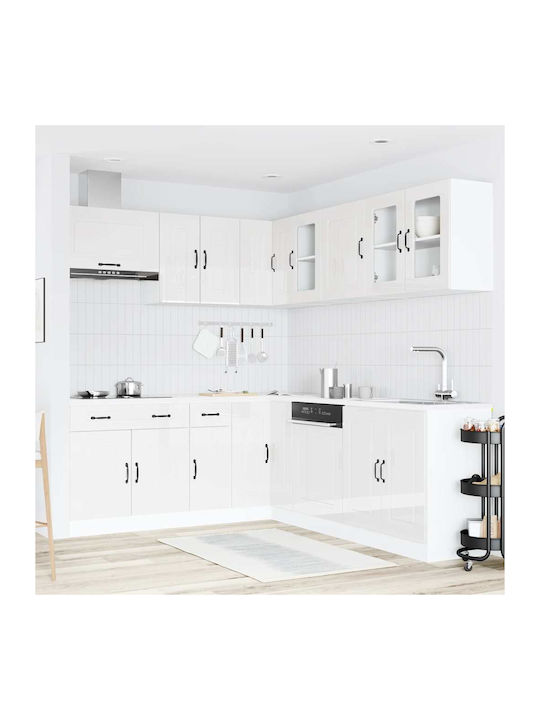 Kalmar Kitchen Cabinet Set Wall & Floor Processed Wood