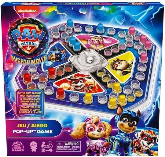 Board Game Paw Patrol Mighty Movie Pop Up for 2-4 Players 4+ Years Old (RO) Spin Master