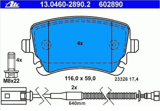 Brake Pads Vw Phaeton 3d Ate 13046028902