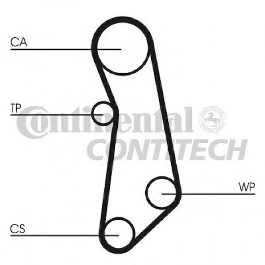 Timing Belt Kit Fiat Panda 169 Contitech Ct1114k1