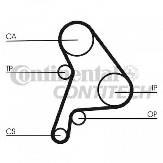 Seat Arosa 6h Timing Belt Kit Contitech Ct1012k2