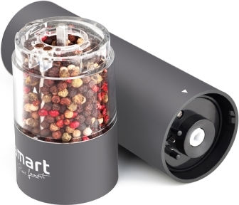 Lamart Electric Set Spice Mills made of Plastic in Gray Color 1pcs