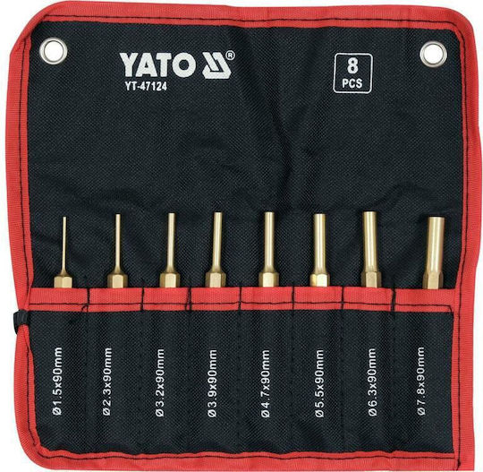 Yato Messing Parallel-Durchschläge Set 8-teilig