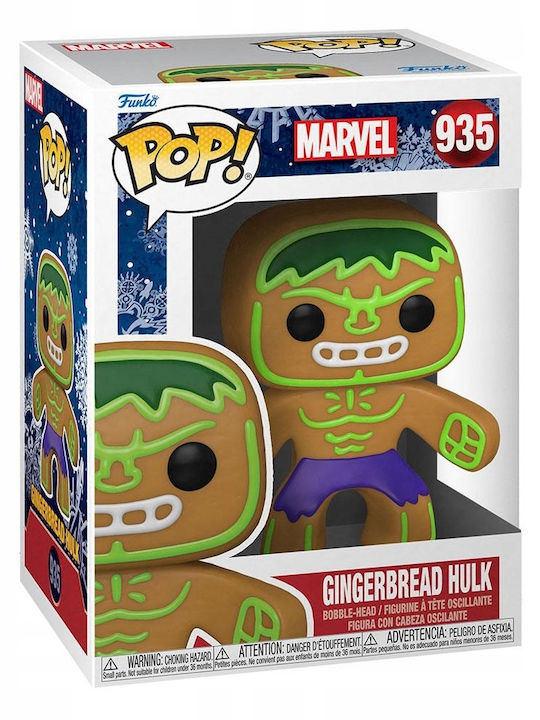 Funko Pop! Marvel: Marvel - Hulk Gingerbread 935 Bobble-Head