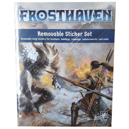Brettspiel Frosthaven Abnehmbares Aufkleberset