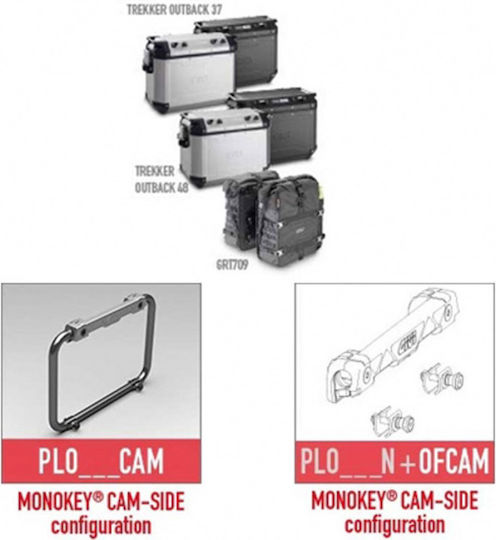Givi Side Mounts for Peugeot Trekker for Yamaha TT V85 TT 2019 for OBK Moto Guzzi 2019