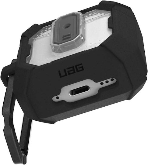 UAG Plasma Case Silicone with Hook in Black color for Apple AirPods 4