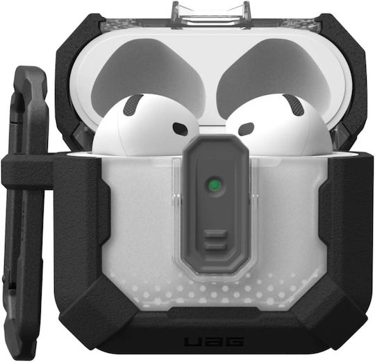 UAG Plasma Case Silicone with Hook in Black color for Apple AirPods 4