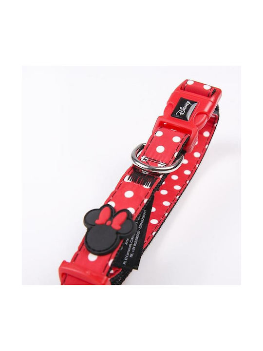 Minnie Mouse Guler pentru câini în culoarea Roșu