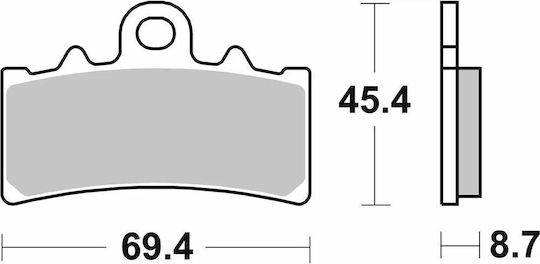 SBS Motorcycle Brake Pads Front for KTM 390 Duke