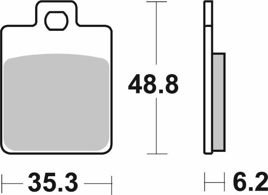 SBS Motorcycle Brake Pads Rear for Gilera Runner Piaggio NRG