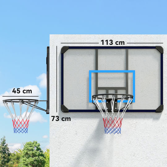 Sportnow Παιδική Μπασκέτα Εξωτερικού χώρου Τοίχου