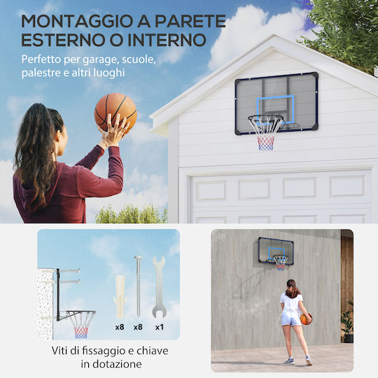 Sportnow Παιδική Μπασκέτα Εξωτερικού χώρου Τοίχου