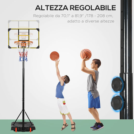 Sportnow Basketballkorb mit Ständer und Höhenverstellbar