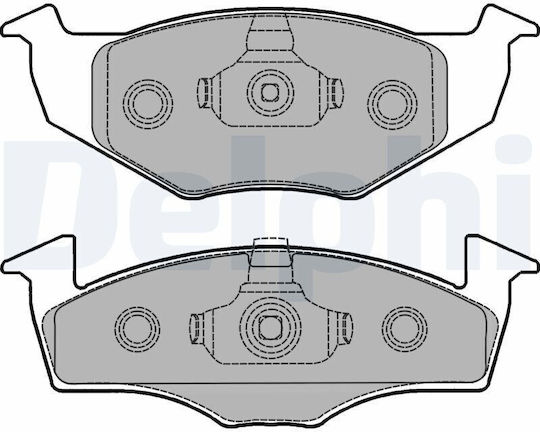 Delphi Brake Pad Rear for Seat Cordoba / Ibiza / Toledo Volkswagen Polo / Lupo / Golf