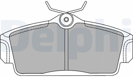 Delphi Σετ Τακάκια Εμπρός για Nissan Almera / Primera