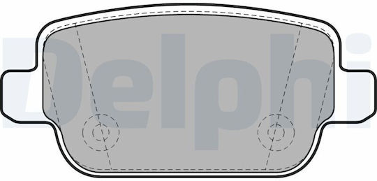 Delphi Bremsbelag für Ford Focus / Galaxie / Kuga / Mondeo Jaguar MK II Land Rover Freelander Volvo S80 / V70