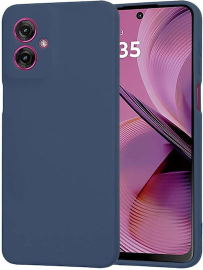 Techsuit Softflex Back Cover Silicone Navy Blue (Motorola Moto G55, Techsuit)