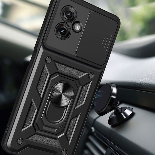 Tech-Protect Camshield Pro Задна корица Силикон / Пластмаса Черен (Moto G55)