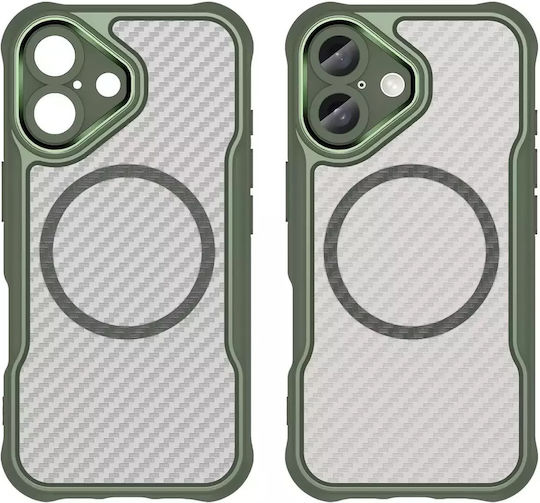 Hurtel Back Cover Silicone Green (iPhone 16 Plus)