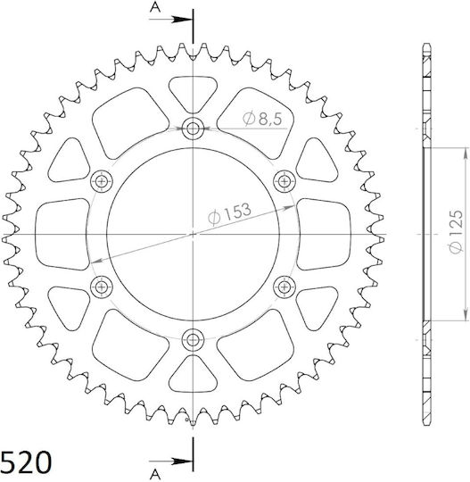 Supersprox Pinion spate