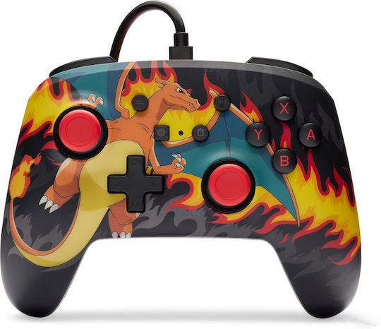 PowerA Gamepad Cu Fir Îmbunătățit Pentru Switch Charizard Firestorm