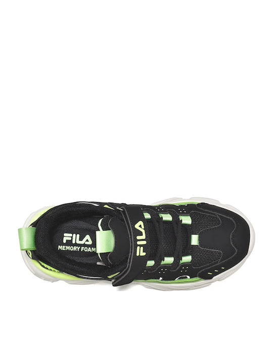 Memory Spinel 3 V Kids Sneakers Anatomic with Scratch Black Freeze Green
