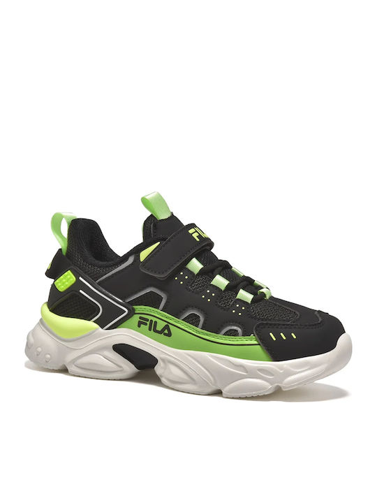 Memory Spinel 3 V Kids Sneakers Anatomic with Scratch Black Freeze Green