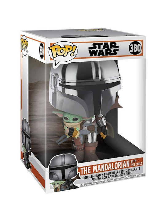 Funko Pop! Movies: The Mandalorian with the Child Bobble-Head & Supersized 10"​ (25cm)