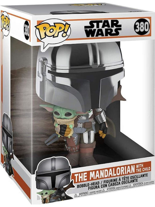 Funko Pop! Bobble-Head Supersized 10" Movies: Star Wars: The Mandalorian - The Mandalorian 380 Special Edition